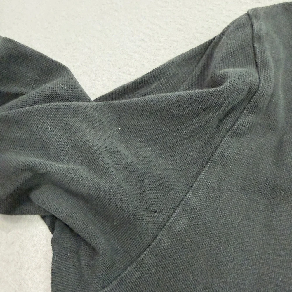 Vintage Polo Ralph Lauren Shirt Men XXL Black Long Sleeve Pique 90s Preppy Rugby